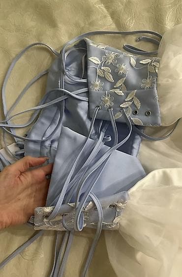 Кече көйнөгү, Барпайган кооз, Узун модель, Фатин, Жеңдери жок, Корсет, M — 5