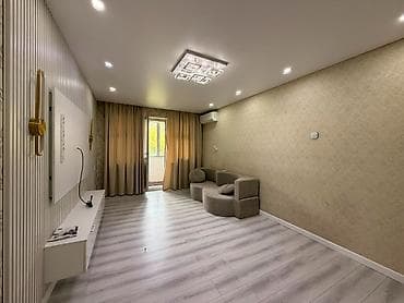 Квартиры: 2 комнаты, 44 м², Кок-Жар мкр 104 серия, 3 этаж, Евроремонт — 2