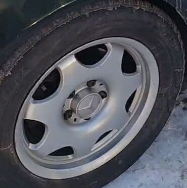 шины и диск: Колеса в сборе R 16, Зима, Б/у, 1 шт, Легковые, Литые, отверстий - 5 — 1