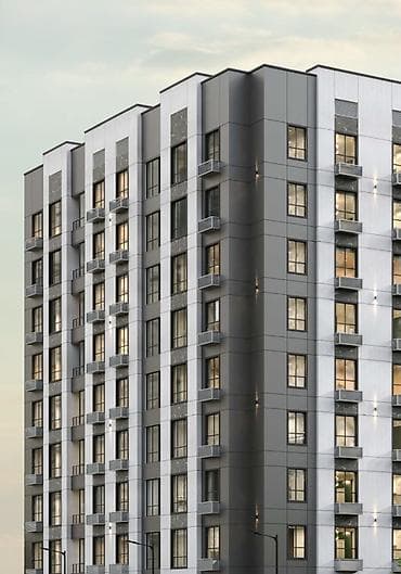 58: 2 комнаты, 58 м², Ак-Орго ж/м Элитка, 7 этаж, ПСО (под самоотделку) — 10