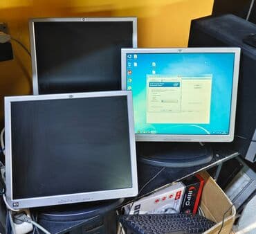 Модемдер жана тармак жабдуулары: Монитор, HP, Колдонулган, LCD, 17" - 18" — 1