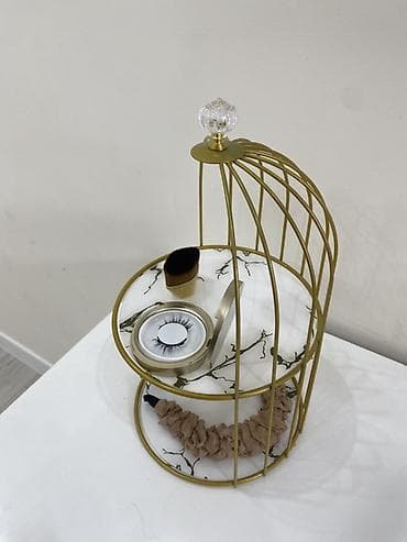 магнить: Двухъярусная декоративная подставка-органайзер в виде клетки — 5