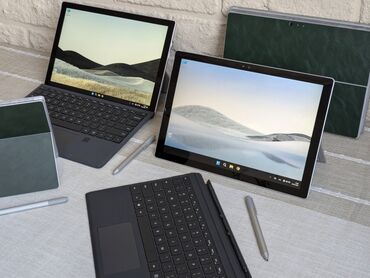 планшет surface: Планшет, Microsoft, эс тутум 128 ГБ, 12" - 13", Wi-Fi, Колдонулган, Классикалык түсү - Боз — 1