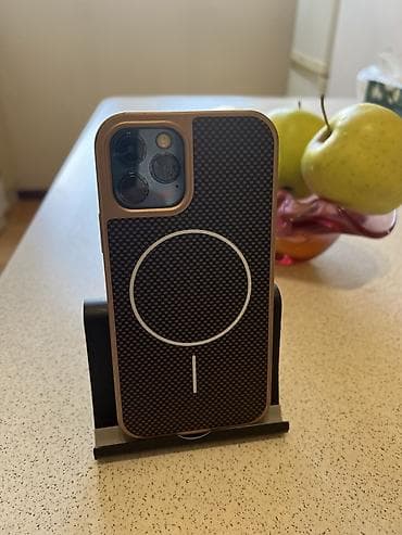 iphone 1e: IPhone 12 Pro, Б/у, 128 ГБ, Pacific Blue, Чехол, 92 % — 2