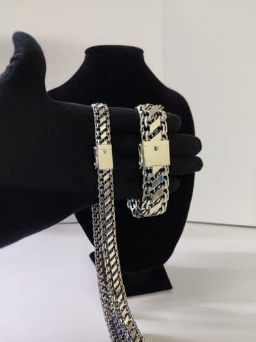 эксклюзивные свадебные пригласительные: Комплект "Двойной Бисмарк" с Ромбовидными вставками Серебро 925 проба — 9