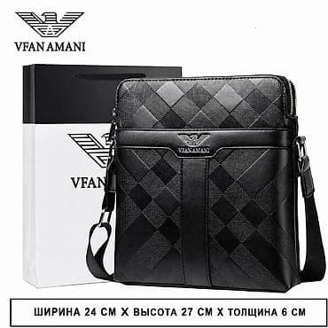 Мужская сумка через плечо VFAN AMANI - Формат: вертикальная