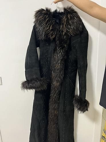 дубленка куртка: Дубленка, Классическая модель, Длинная модель, XS, S — 3