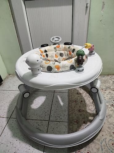 сидение для купания: Детские ходунки с игровой панелью - Круглая устойчивая база с — 2