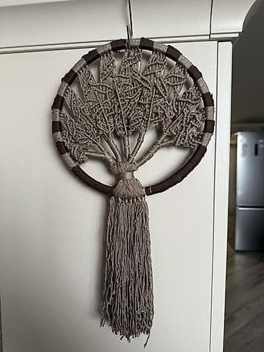 berber mirror second hand: Макраме-панно «Дерево жизни» в круглой раме
Ручная работа — 1