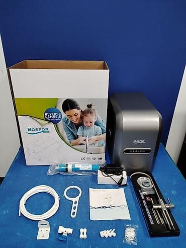 для воды: Фильтр для питьевой воды, Кол-во ступеней очистки: 6, Бесплатная установка, Объем бака: 10 литров, Тип очистки: Система обратного осмоса, Бренд: Deluxe — 7