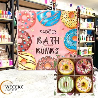 Пенные бомбочки-пончики Sadoer Bath Bombs Doughnuts — это роскошное