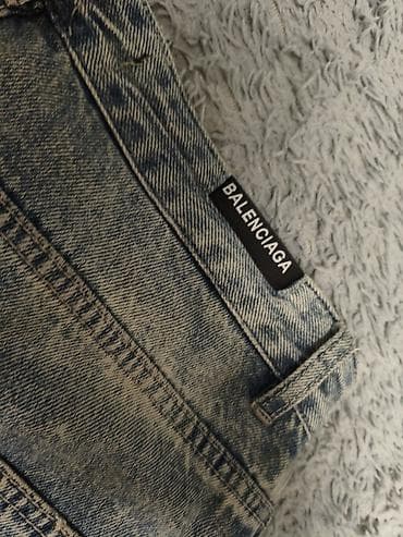 отдам вещи: Мужские джинсы, L, Balenciaga, Б/у, цвет - Голубой — 3