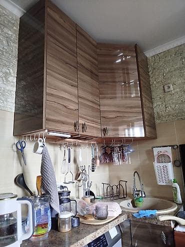 Эмерек гарнитурлары: Ашкана гарнитуру, түсү - Күрөң — 2