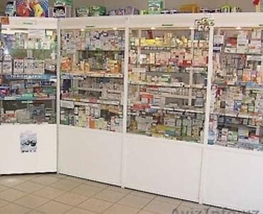 Торговые витрины для аптеки/магазина - Модульные стеклянные витрины с
