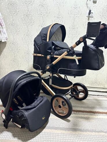 пультовая машины: Коляска, цвет - Черный, Новый — 1