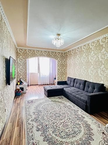 osh flat: 3 комнаты, 79 м², 106 серия улучшенная, 6 этаж, Евроремонт — 1