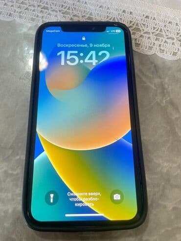 телефон xr: IPhone X, Колдонулган, 256 ГБ, Ак, Коргоочу айнек, Каптама, Заряддоочу түзүлүш, 100 % — 5