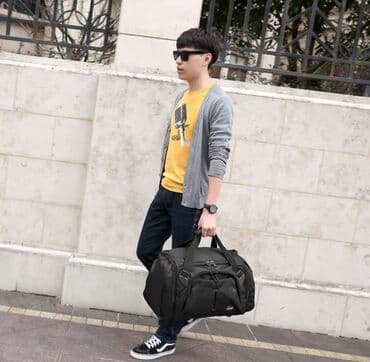 сумка для беременных: Сумка универсальная дорожная/спортивная - Цвет: черный - Формат — 7