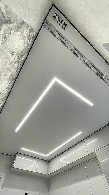 Натяжной потолок Матовое Монтаж — 2