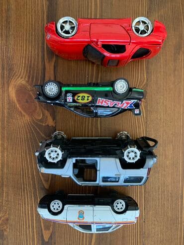 контейнеры для вещей: Машинки металические, в удовлетворительном состоянии ( см.фото) каждая — 6