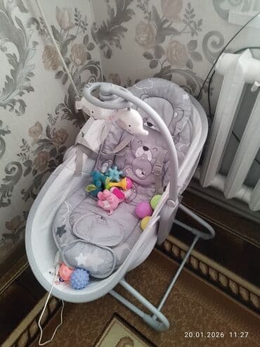 электрическая люлька: Люлька, Качалка, Металл, цвет - Серый — 7