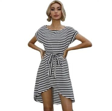 летние платья футляр: Күнүмдүк көйнөк, Жай, Кыска модель, Аял көйнөгү - эркек көйнөгү, M — 6