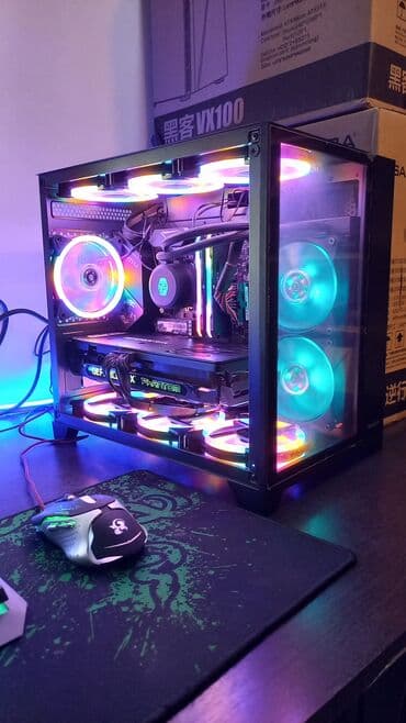 huntkey: Компьютер, ядер - 16, ОЗУ 16 ГБ, Игровой, Б/у, Intel Core i9, NVIDIA GeForce RTX 3070, HDD + SSD — 3