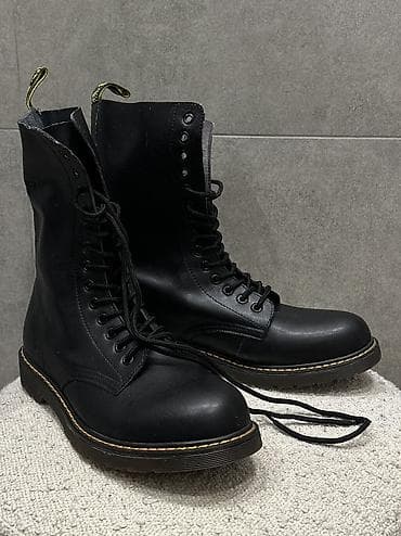 Атайын кийим: Мужские ботинки под берцы. Натуральная кожа. Без утепления. Новые — 1