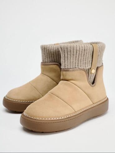 Угги, 40, Zara, Новый, цвет - Бежевый