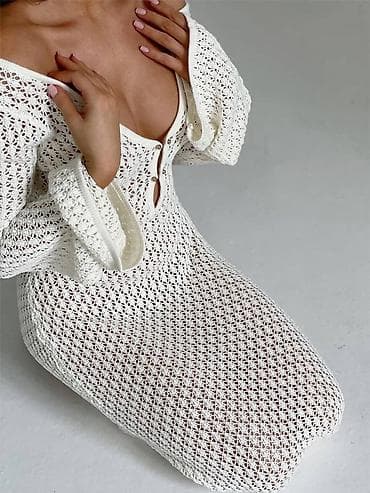 armani code: Пляжная накидка, которую ищут каждое лето❤️‍🔥 Ажурная макси на пляж — 4