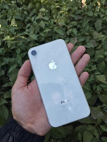 IPhone Xr, Б/у, 64 ГБ, Белый, Кабель, 75 %