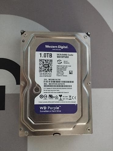 Накопитель для ПК, Б/у, Western Digital (WD), HDD, 1 ТБ, 3.5", Для ПК