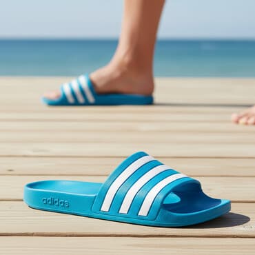 Мужские сандалии, 44, Adidas, Новый, цвет - Голубой, Самовывоз