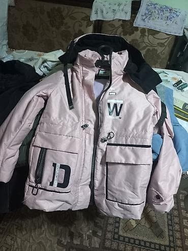 Комплекты одежды: Детская зимняя куртка с капюшоном, розовая - Теплая стёганая модель с — 1