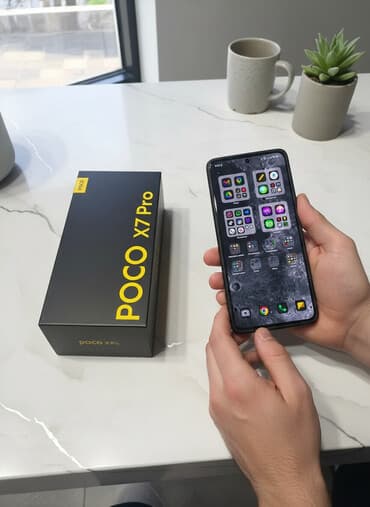 Poco X7 Pro, Б/у, 256 ГБ, цвет - Черный, 2 SIM