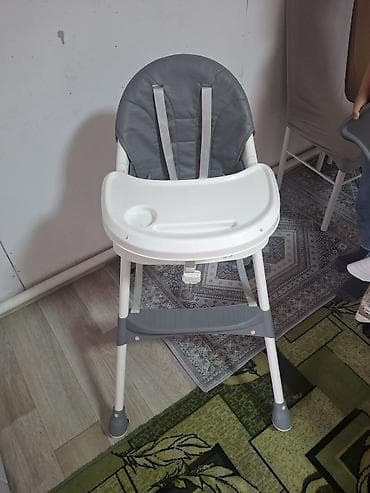 манеж качели: Стульчик для кормления, Skillmax, Пластик, Другой вид, цвет - Серый — 3