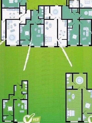 mega hous: 1 комната, 52 м², Элитка, 3 этаж, Готовая ПСО (под самоотделку) — 4