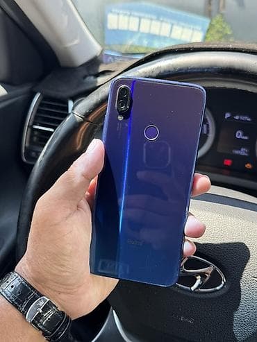 Redmi, Redmi Note 7, Колдонулган, 128 ГБ, түсү - Көк, 2 SIM