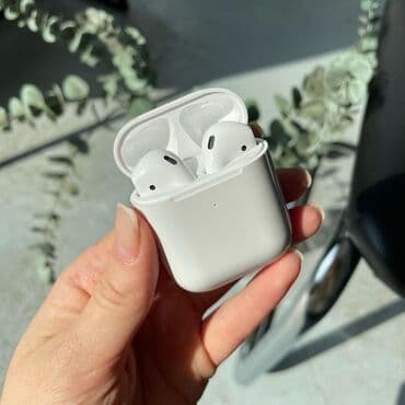 беспроводные наушники airpods: Вкладыши, Apple, Новый, Беспроводные (Bluetooth), Классические — 3