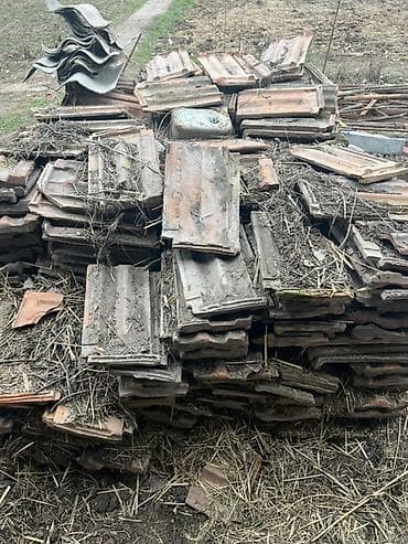 монолитный стойки: Керамическая черепица, классический профиль «волна». Натуральная — 1