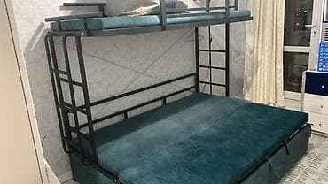 продаю двухъярусные кровати: Двухъярусная кровать, Б/у, С выкатной системой — 2