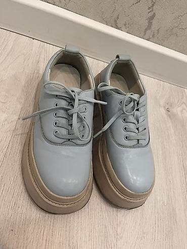 скрытая платформа: Женские кеды/дерби на высокой платформе. - Цвет: нежно-голубой верх — 4