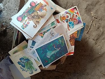 банный набор: Коллекция винтажных открыток и конвертов в одной коробке. - Тематика — 1