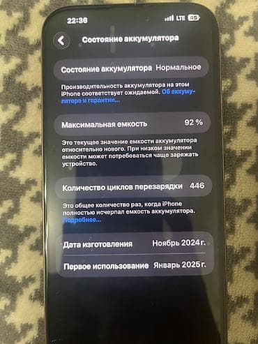 ipad iphone: IPhone 16 Pro Max, Б/у, 256 ГБ, White Titanium, Чехол, 92 % — 3