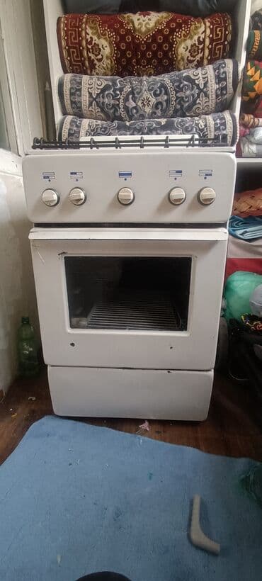 защищённый телефон: Газовая плита с духовкой, классический белый — 1