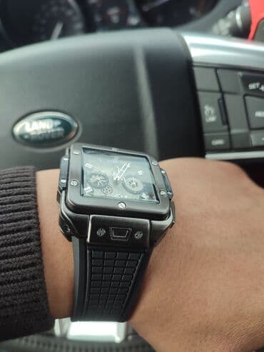 мужские часы casio цена бишкек: Hublot – квадратные часы с хронографом и скелетонизированным — 2