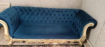 железные шкафы для офиса: Зал үчүн гарнитур, Колдонулган, Диван, Өзү алып кетүү, Акылуу жеткирүү, түсү - Көк — 5