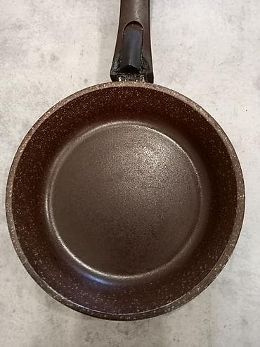 Сковородки: Сковорода с антипригарным покрытием, коричневая «под камень». - — 3