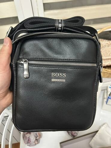 купить мужской клатч из натуральной кожи ручной работы: Барсетка, Материал: Натуральная кожа, Застежка на молнии, Оригинал, Регулируемый ремень, Новый — 7