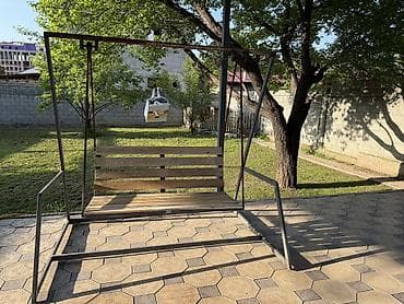 Все для дома и сада: Садовые качели Металл, Со спинкой, Без крыши — 3